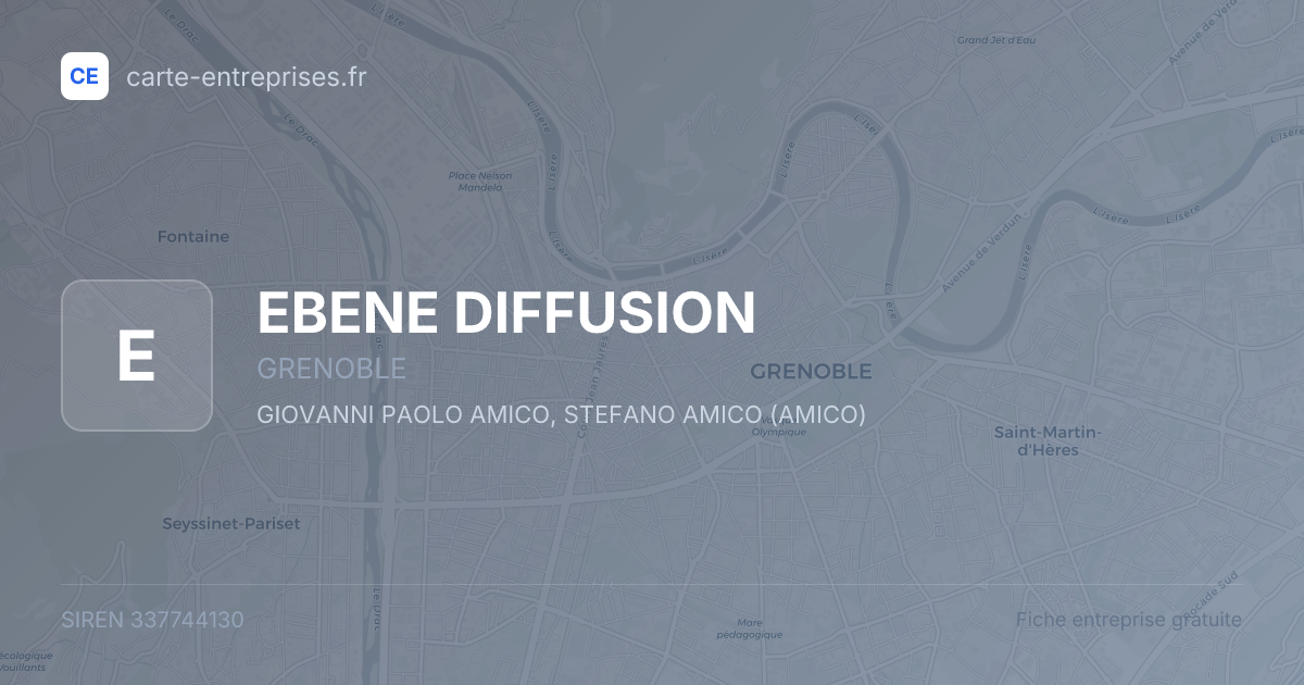 EBENE DIFFUSION — 337744130 — fiche entreprise