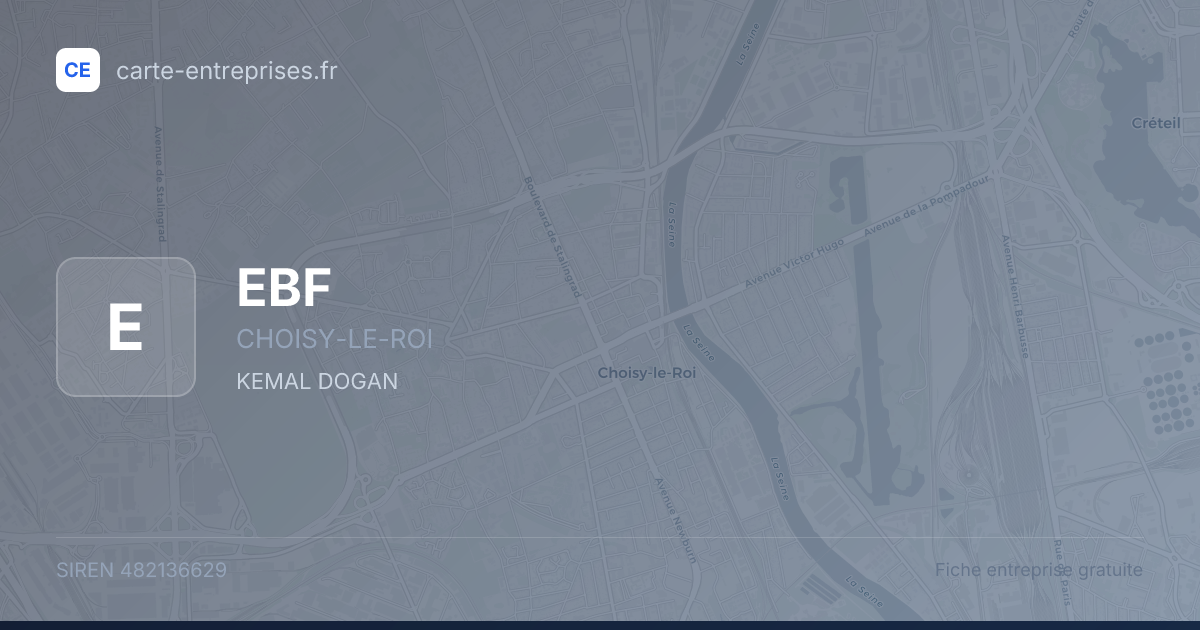 EBF — 482136629 — fiche entreprise