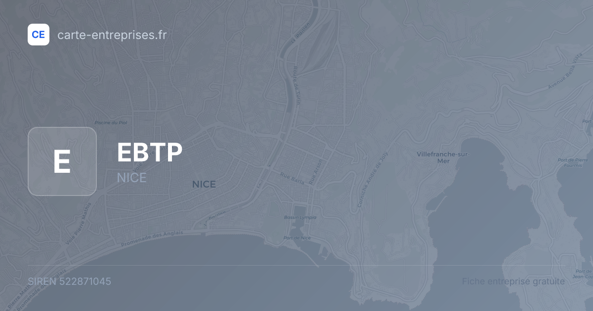 EBTP — 522871045 — fiche entreprise