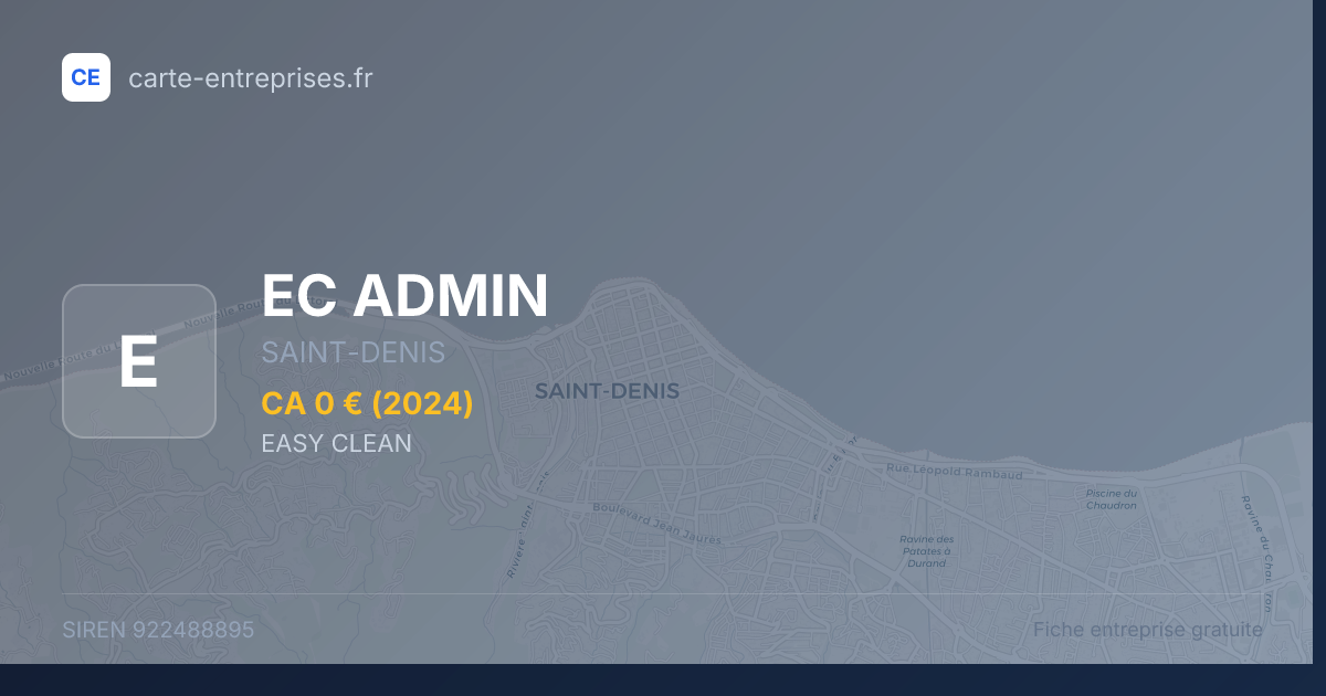 EC ADMIN — 922488895 — fiche entreprise