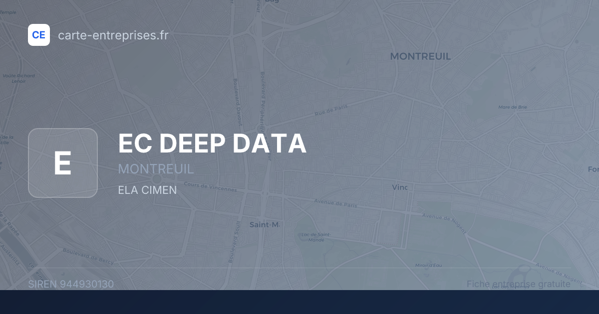 EC DEEP DATA — 944930130 — fiche entreprise