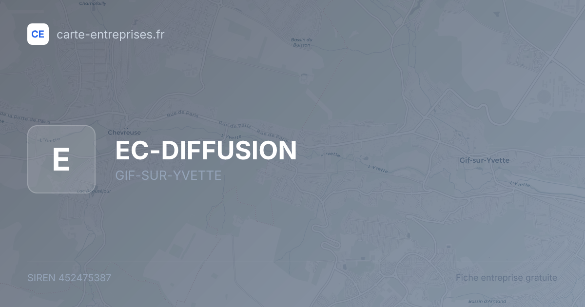 EC-DIFFUSION — 452475387 — fiche entreprise