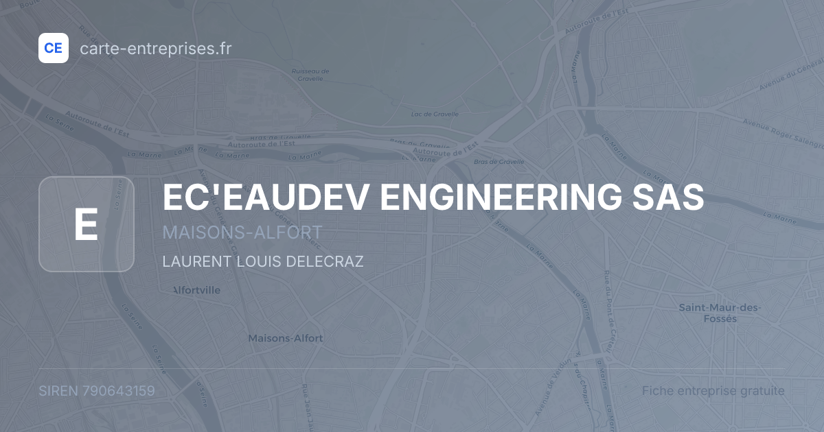 EC'EAUDEV ENGINEERING SAS — 790643159 — fiche entreprise