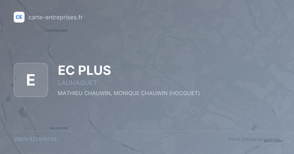 EC PLUS — 823805049 — fiche entreprise