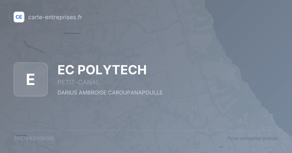 EC POLYTECH — 831108295 — fiche entreprise