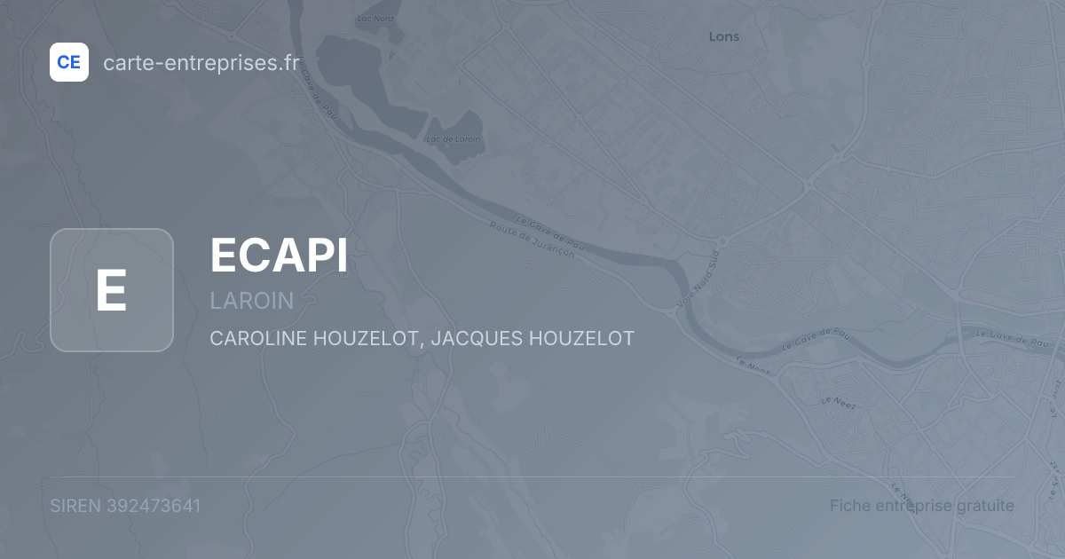 ECAPI — 392473641 — fiche entreprise
