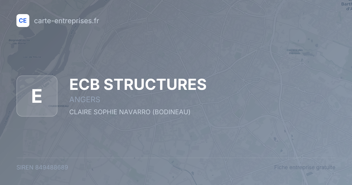 ECB STRUCTURES — 849488689 — fiche entreprise