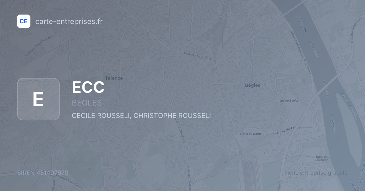 ECC — 451407670 — fiche entreprise