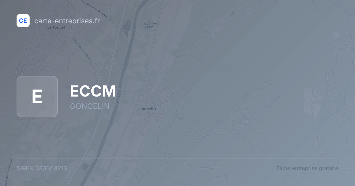 ECCM — 383364213 — fiche entreprise