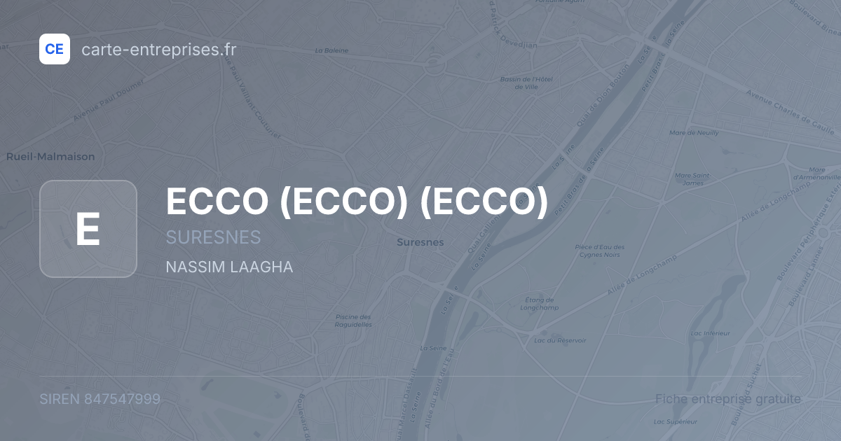 ECCO (ECCO) (ECCO) — 847547999 — fiche entreprise