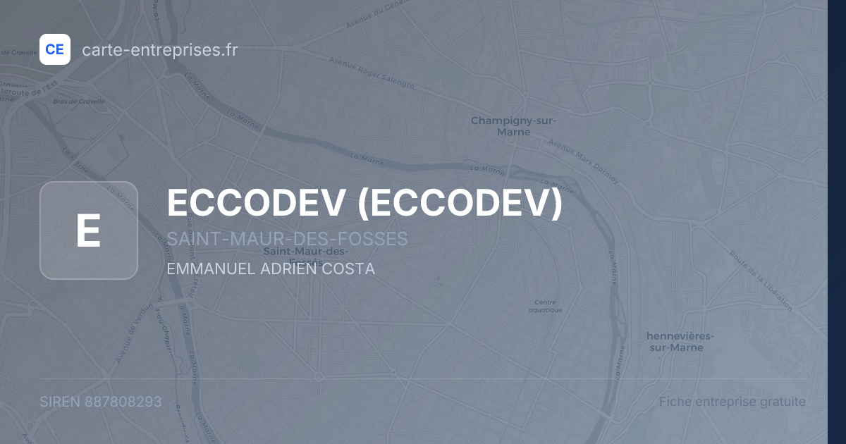 ECCODEV — 887808293 — fiche entreprise