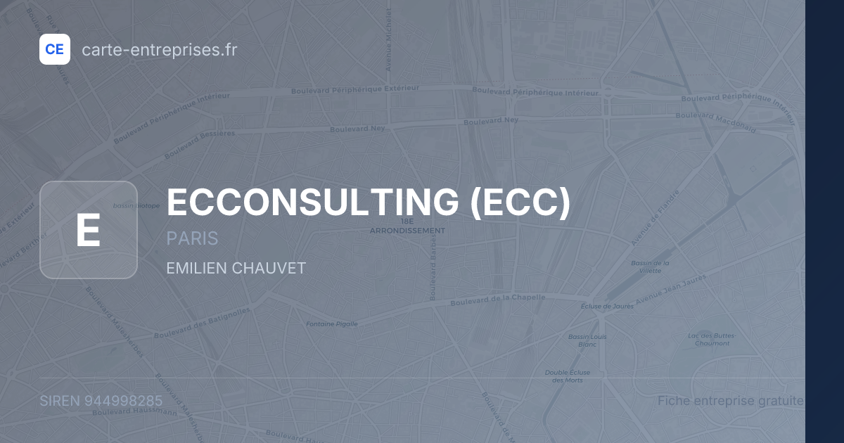 ECCONSULTING (ECC) — 944998285 — fiche entreprise