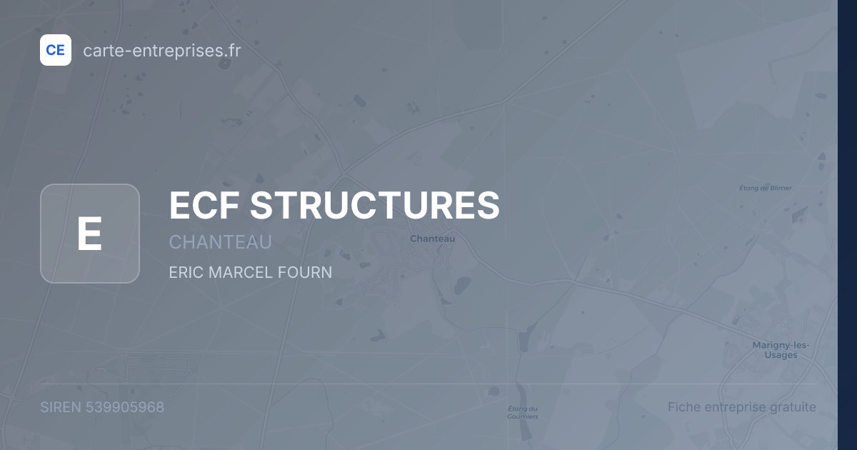 ECF STRUCTURES — 539905968 — fiche entreprise