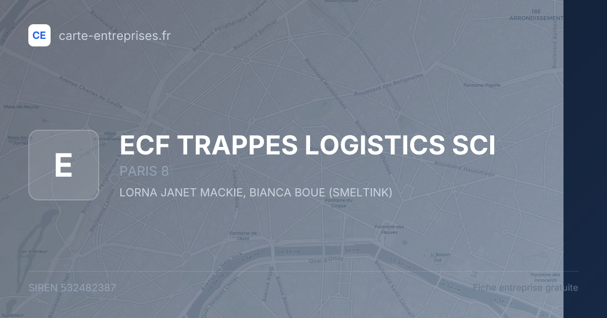 ECF TRAPPES LOGISTICS SCI — 532482387 — fiche entreprise