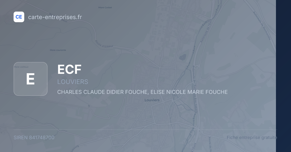 ECF — 841748700 — fiche entreprise
