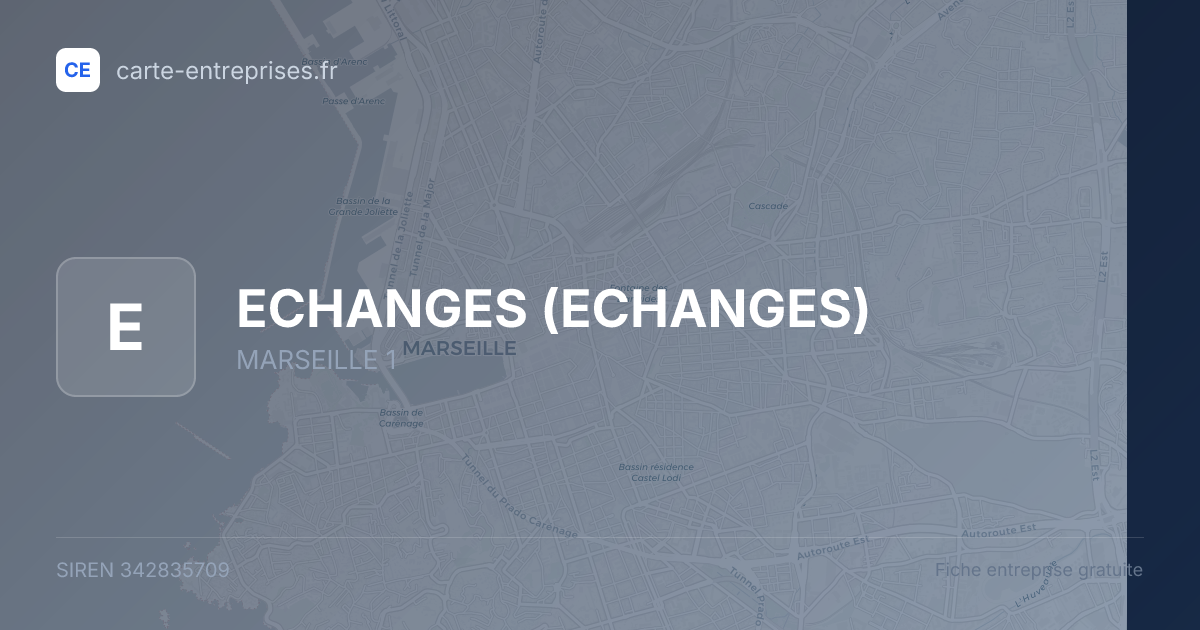 ECHANGES — 342835709 — fiche entreprise