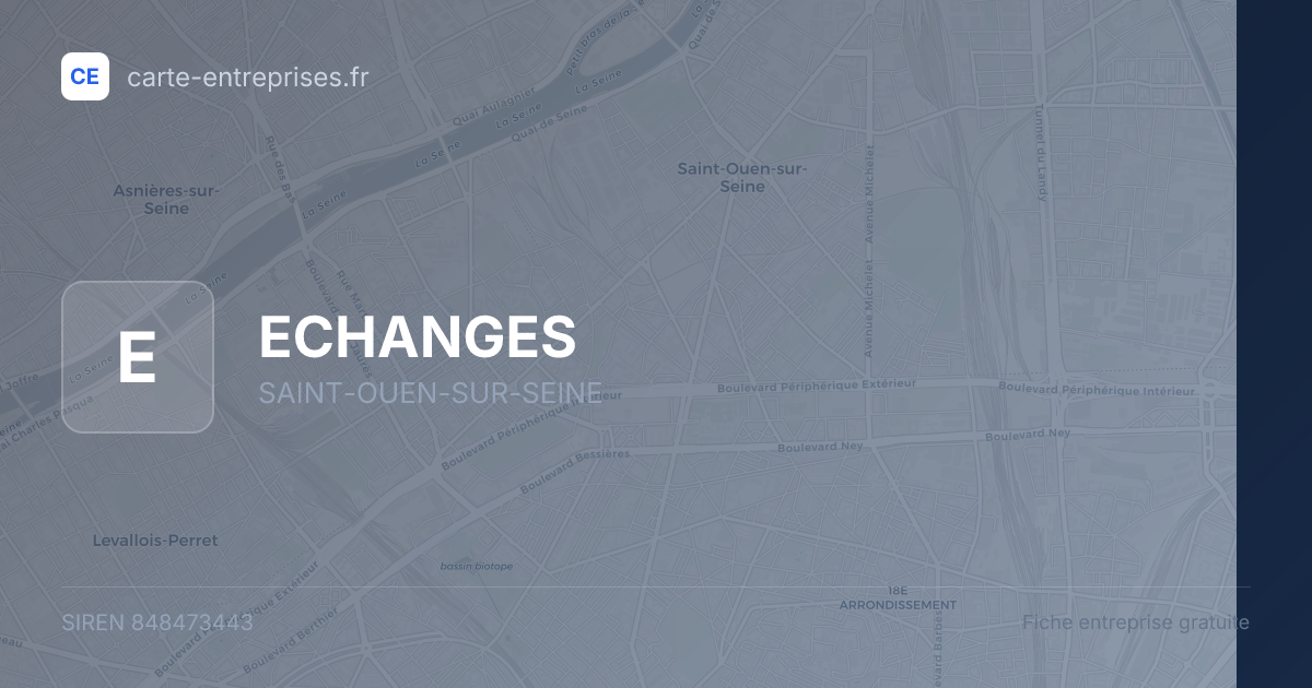 ECHANGES — 848473443 — fiche entreprise