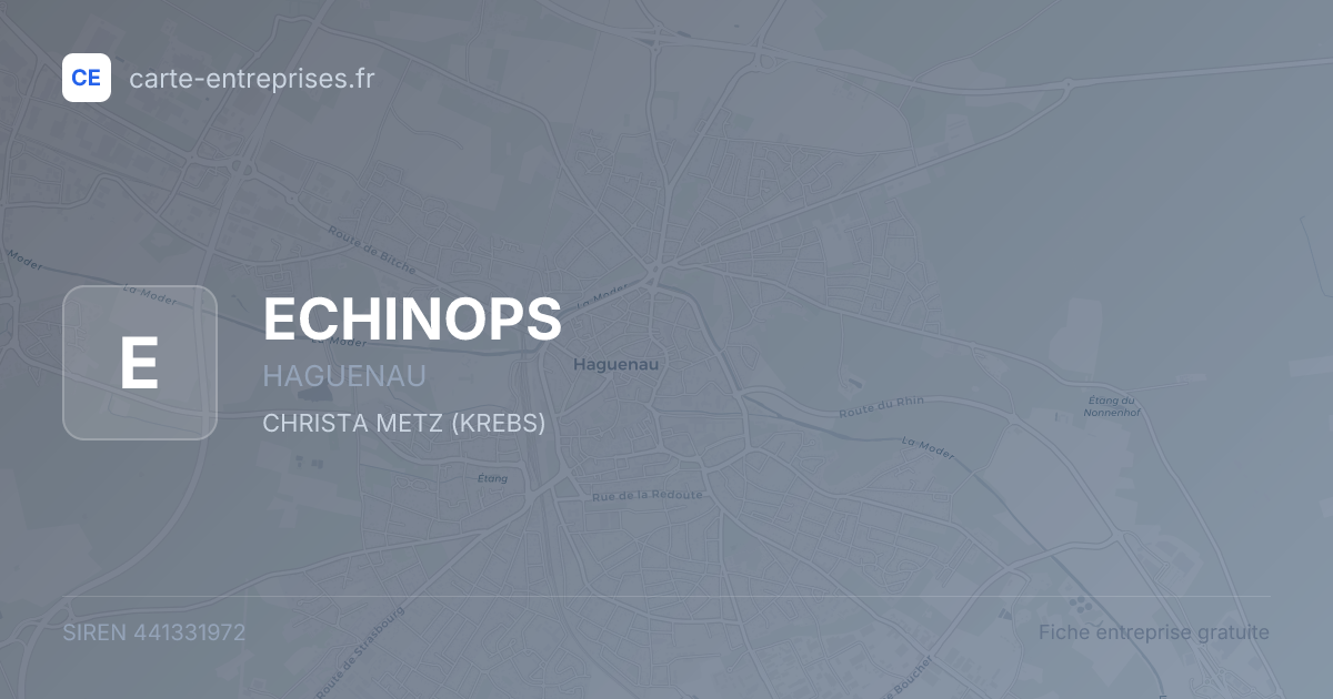 ECHINOPS — 441331972 — fiche entreprise