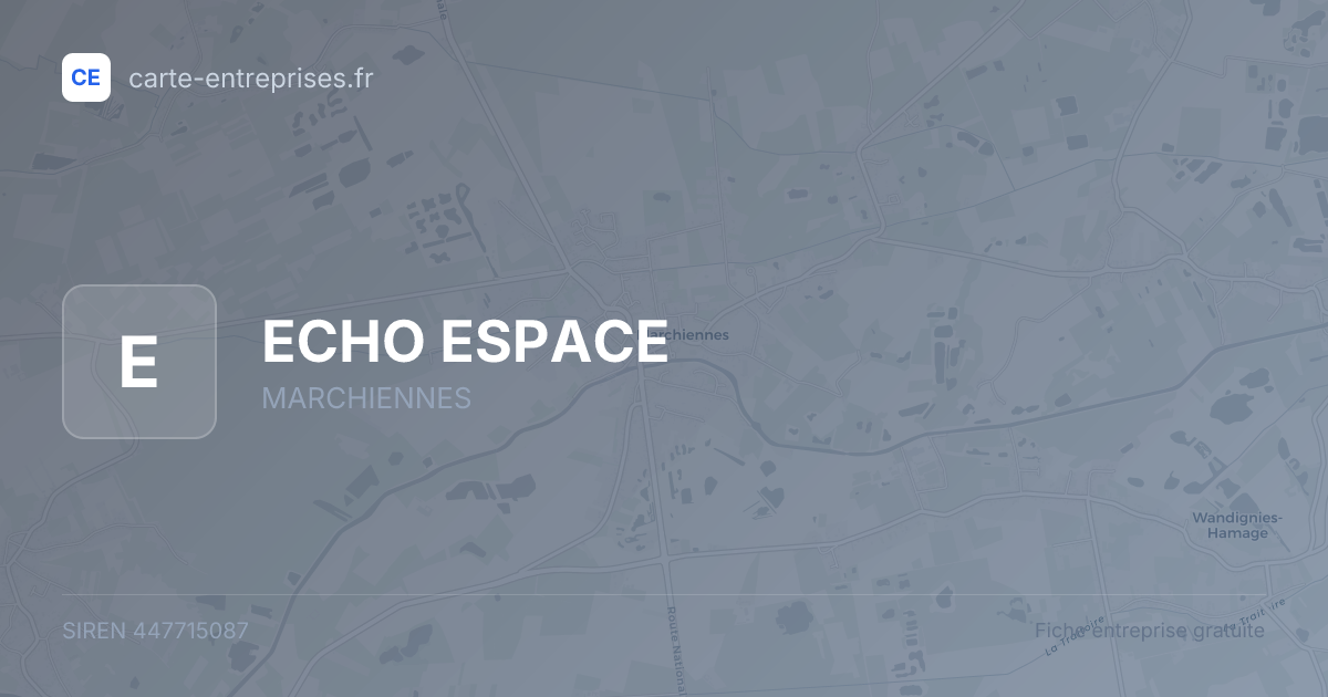 ECHO ESPACE — 447715087 — fiche entreprise
