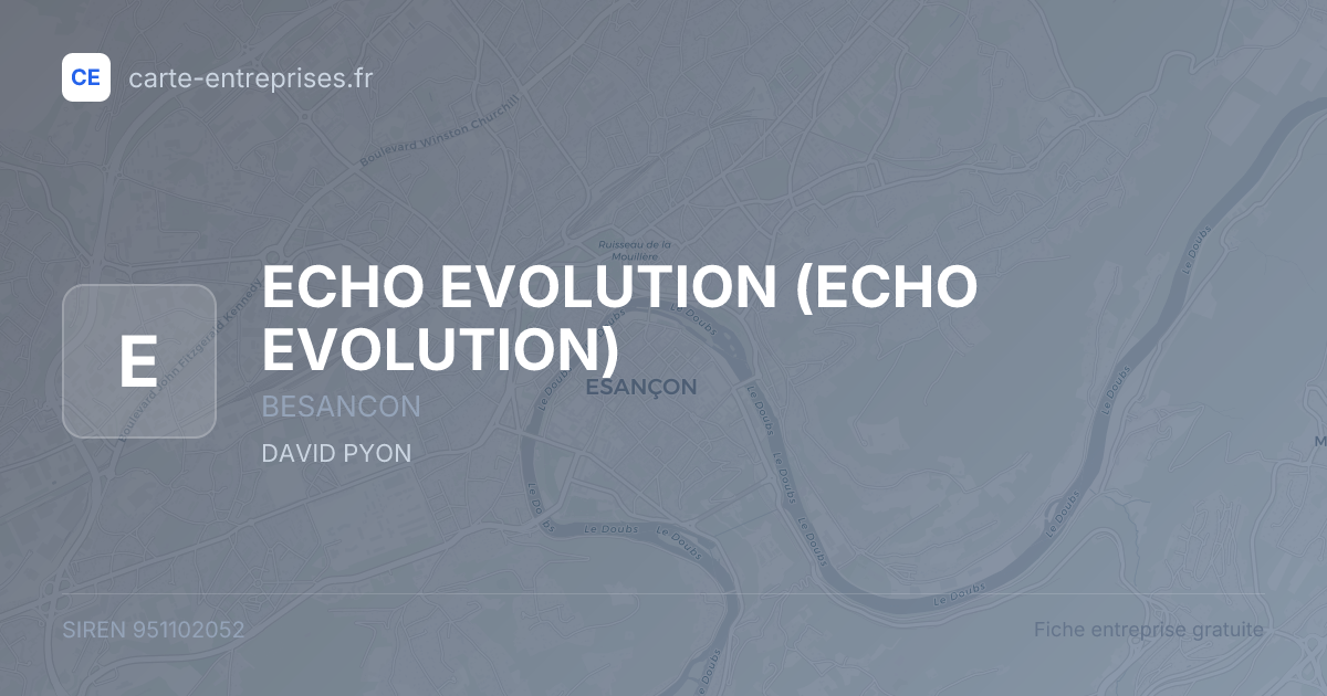 ECHO EVOLUTION — 951102052 — fiche entreprise