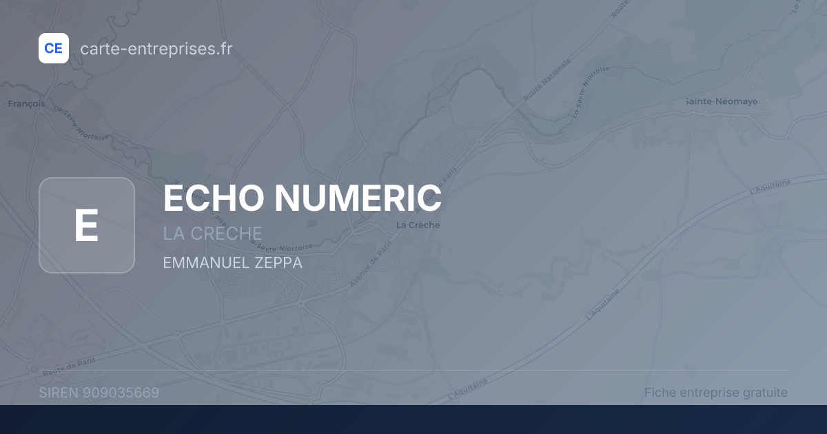 ECHO NUMERIC — 909035669 — fiche entreprise