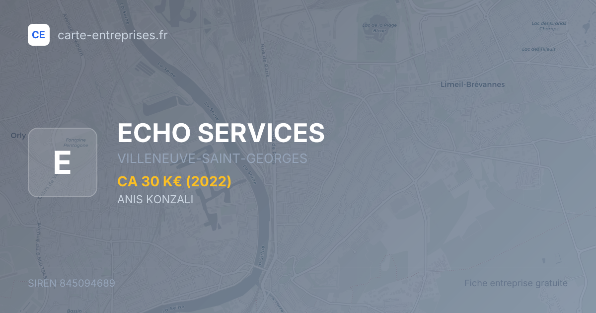 ECHO SERVICES — 845094689 — fiche entreprise