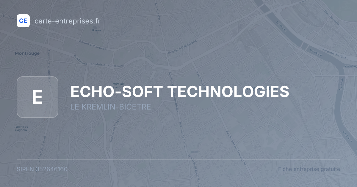 ECHO-SOFT TECHNOLOGIES — 352646160 — fiche entreprise