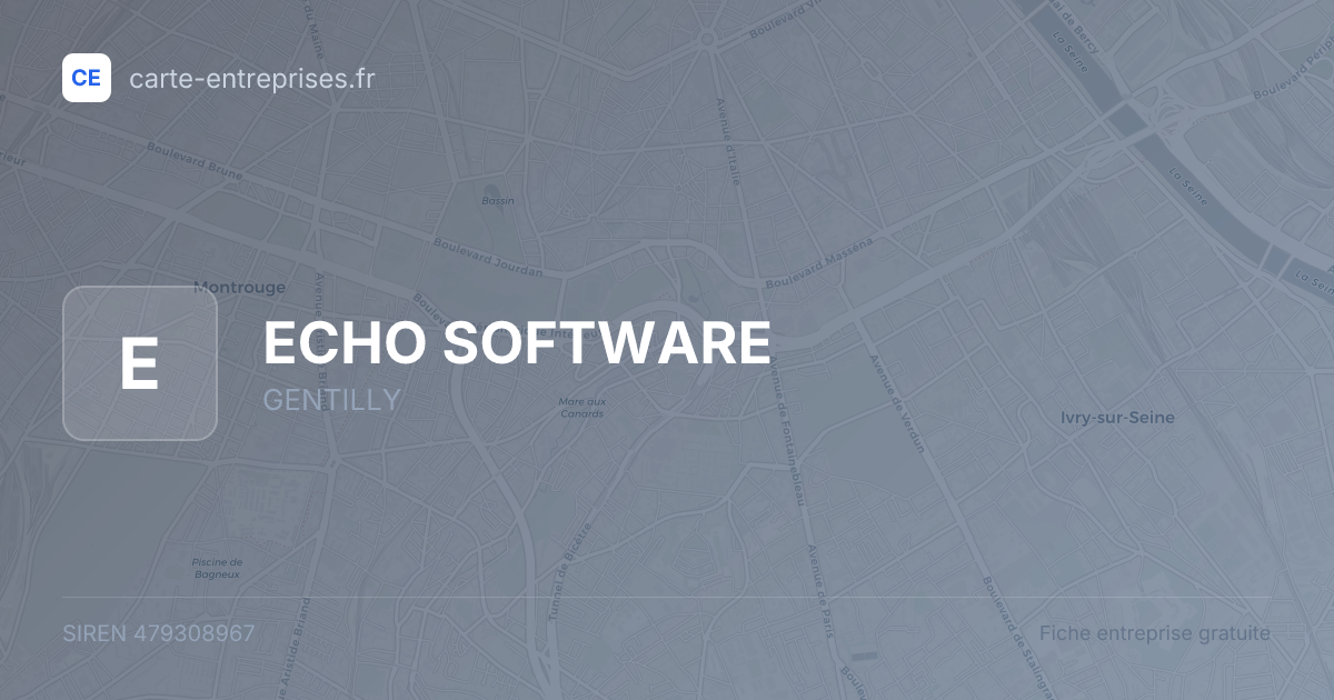 ECHO SOFTWARE — 479308967 — fiche entreprise