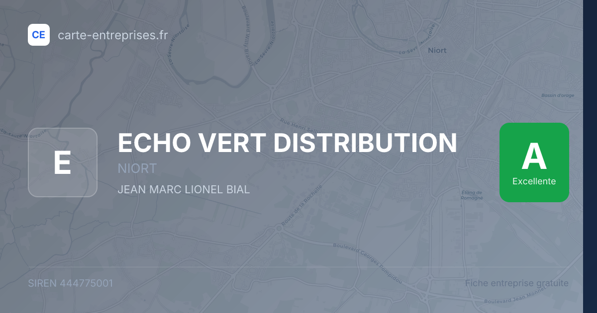 ECHO VERT DISTRIBUTION — 444775001 — fiche entreprise