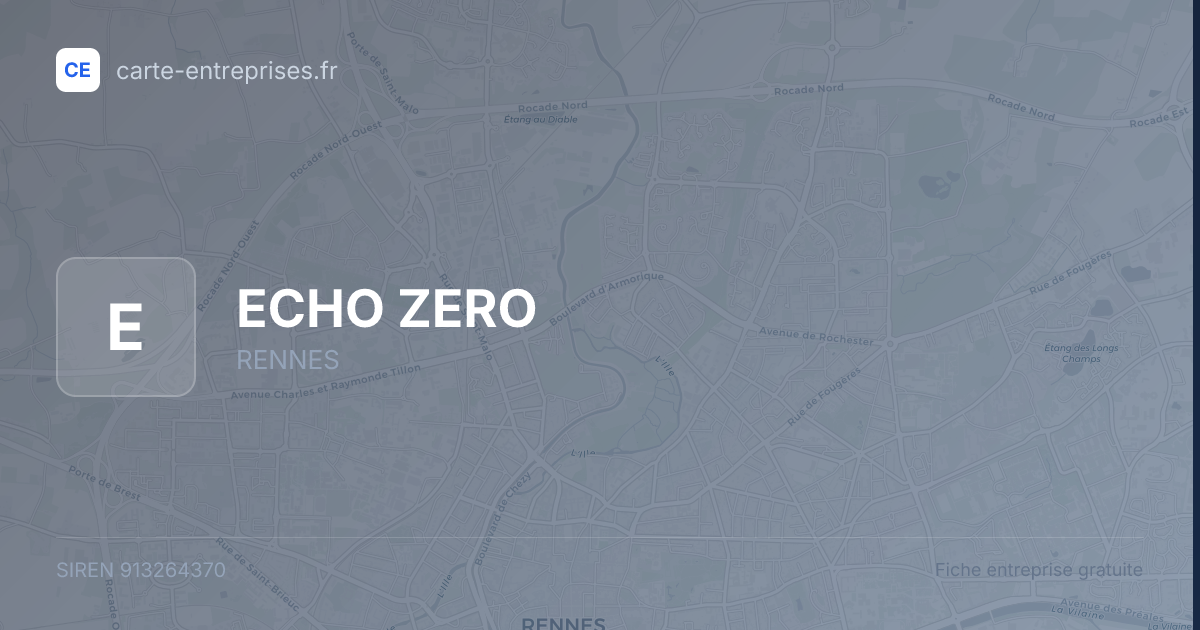 ECHO ZERO — 913264370 — fiche entreprise