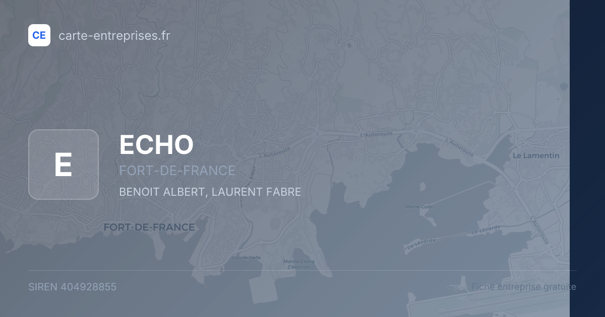 ECHO — 404928855 — fiche entreprise