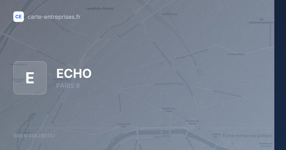 ECHO — 445280332 — fiche entreprise