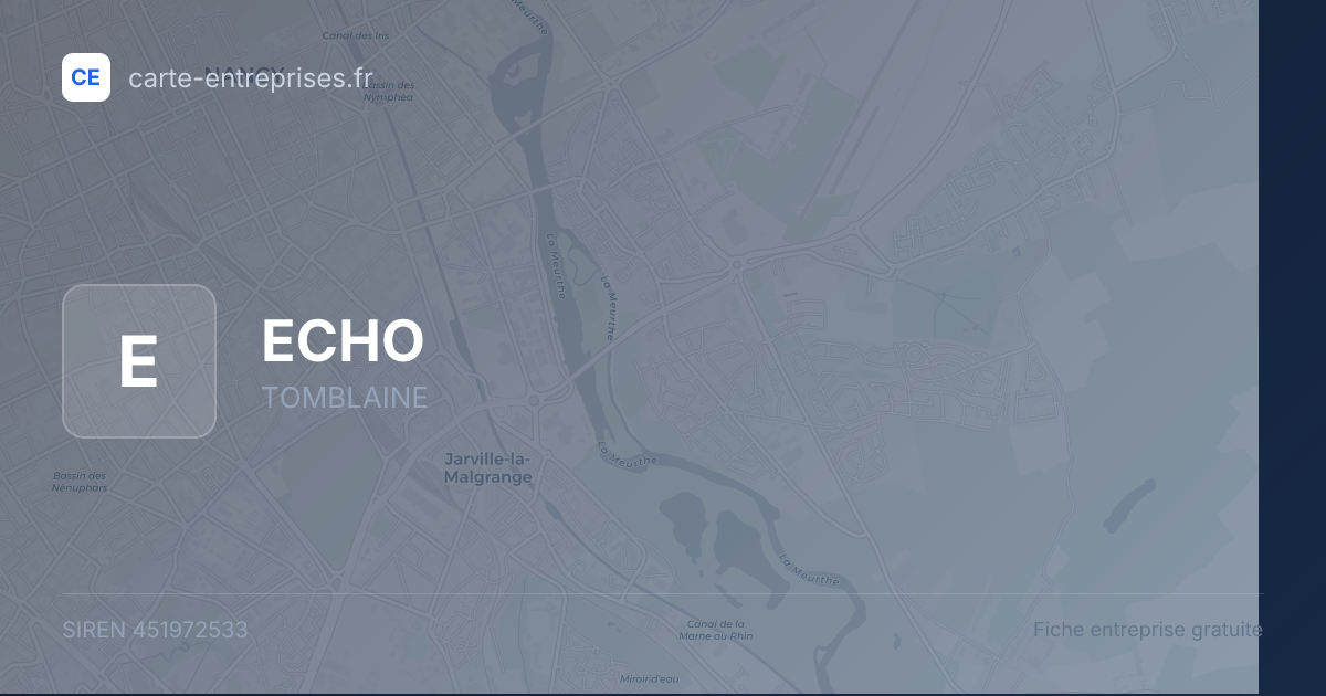 ECHO — 451972533 — fiche entreprise