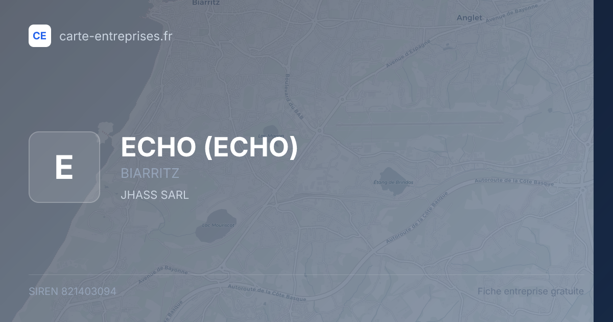 ECHO — 821403094 — fiche entreprise