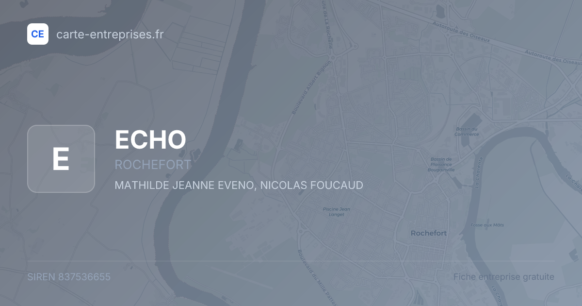 ECHO — 837536655 — fiche entreprise