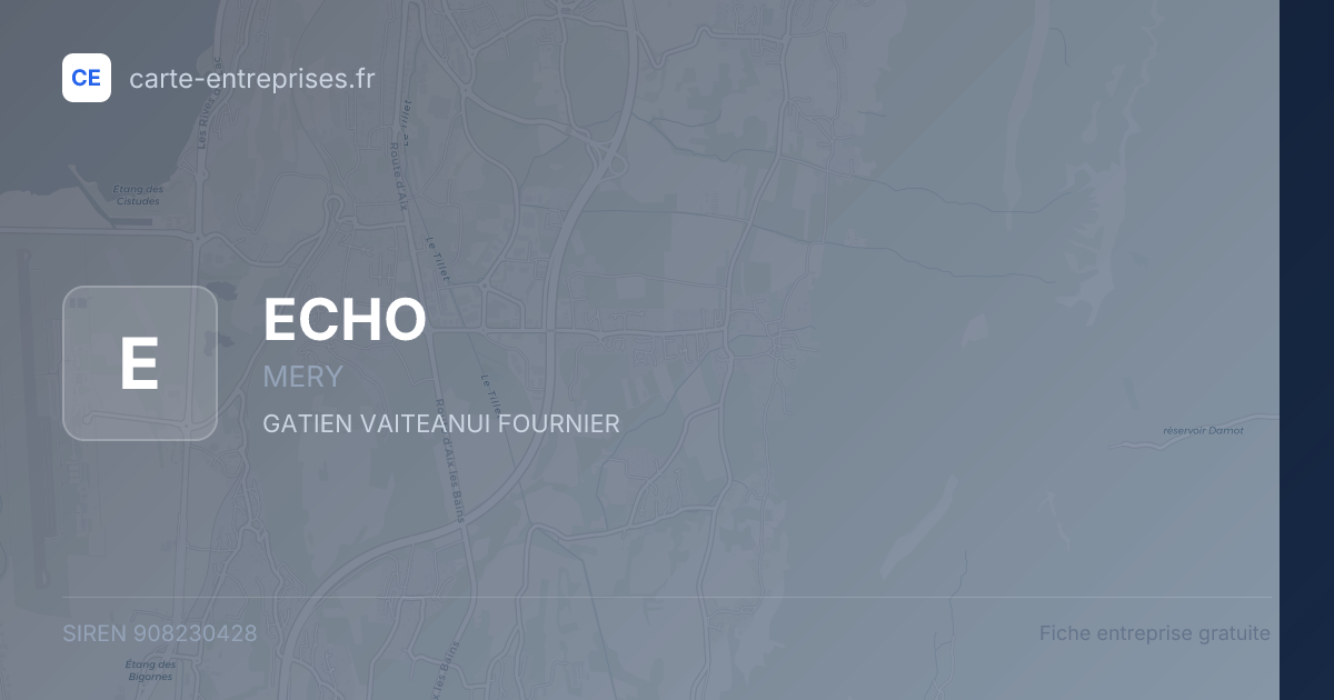ECHO — 908230428 — fiche entreprise