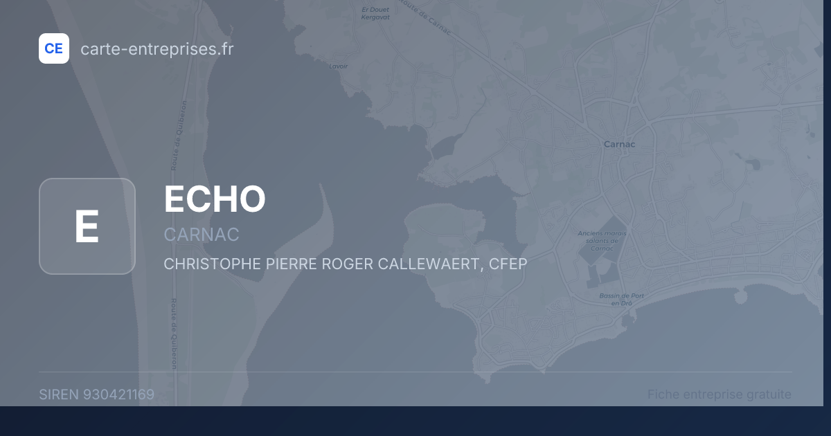 ECHO — 930421169 — fiche entreprise