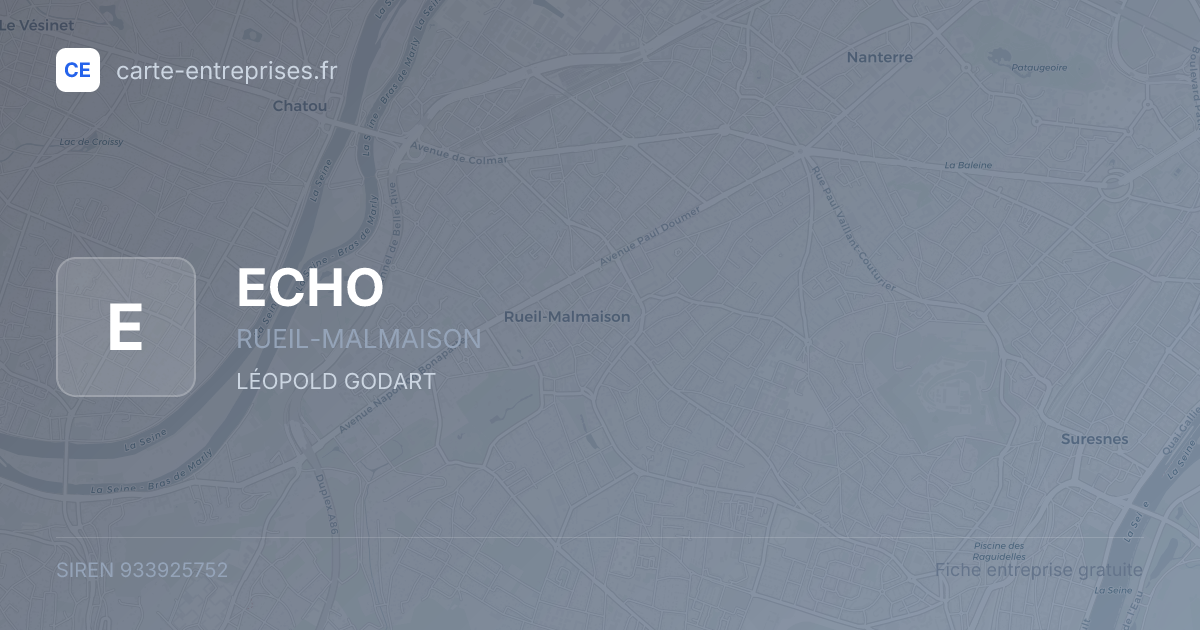 ECHO — 933925752 — fiche entreprise
