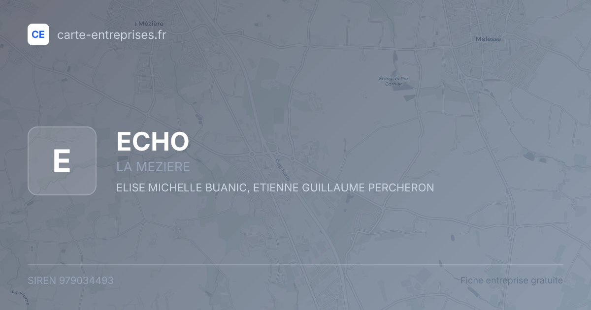 ECHO — 979034493 — fiche entreprise