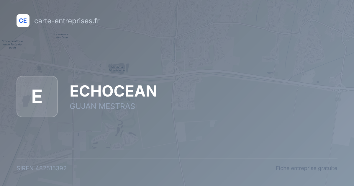 ECHOCEAN — 482515392 — fiche entreprise