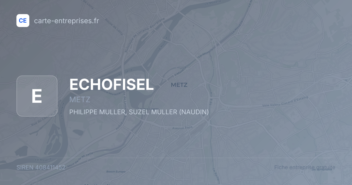 ECHOFISEL — 408411452 — fiche entreprise