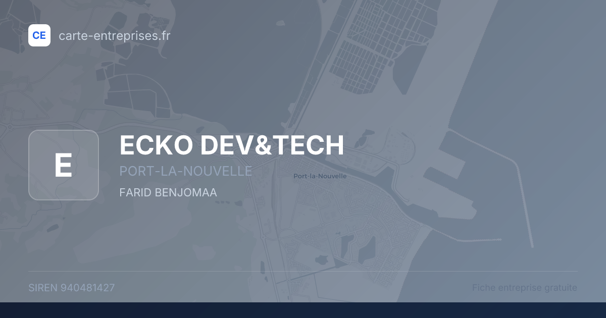 ECKO DEV&TECH — 940481427 — fiche entreprise