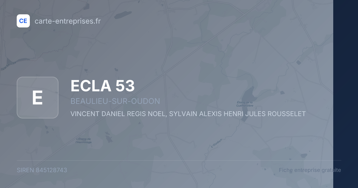 ECLA 53 — 845128743 — fiche entreprise