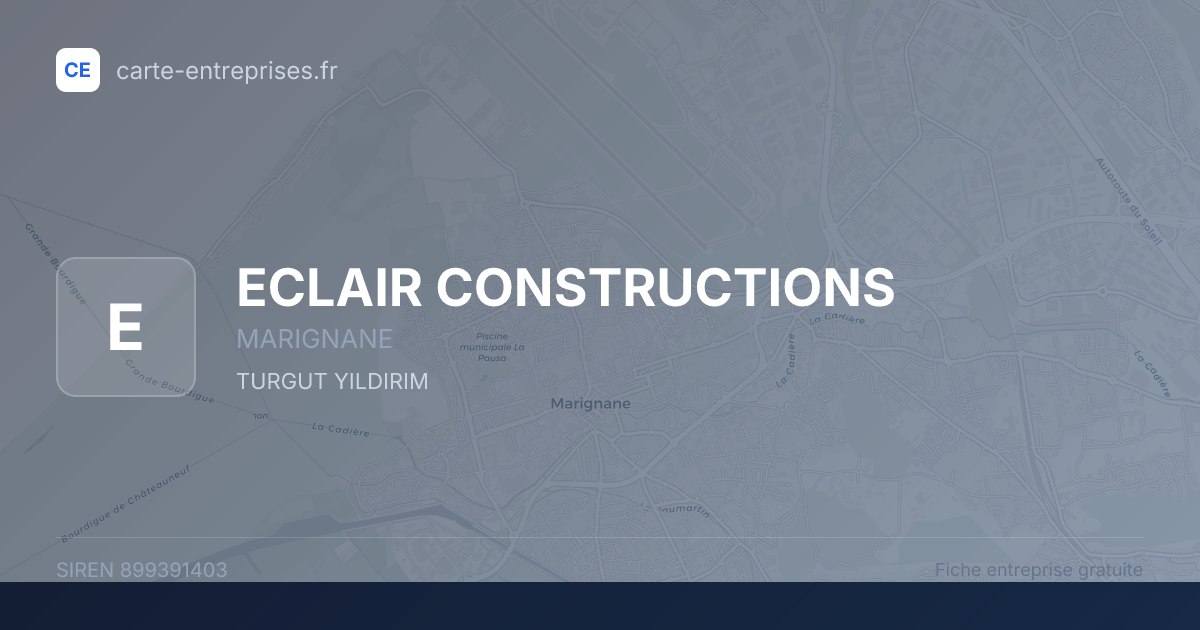 ECLAIR CONSTRUCTIONS — 899391403 — fiche entreprise