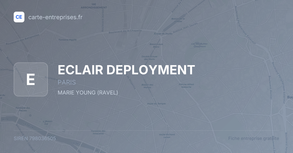 ECLAIR DEPLOYMENT — 798036505 — fiche entreprise