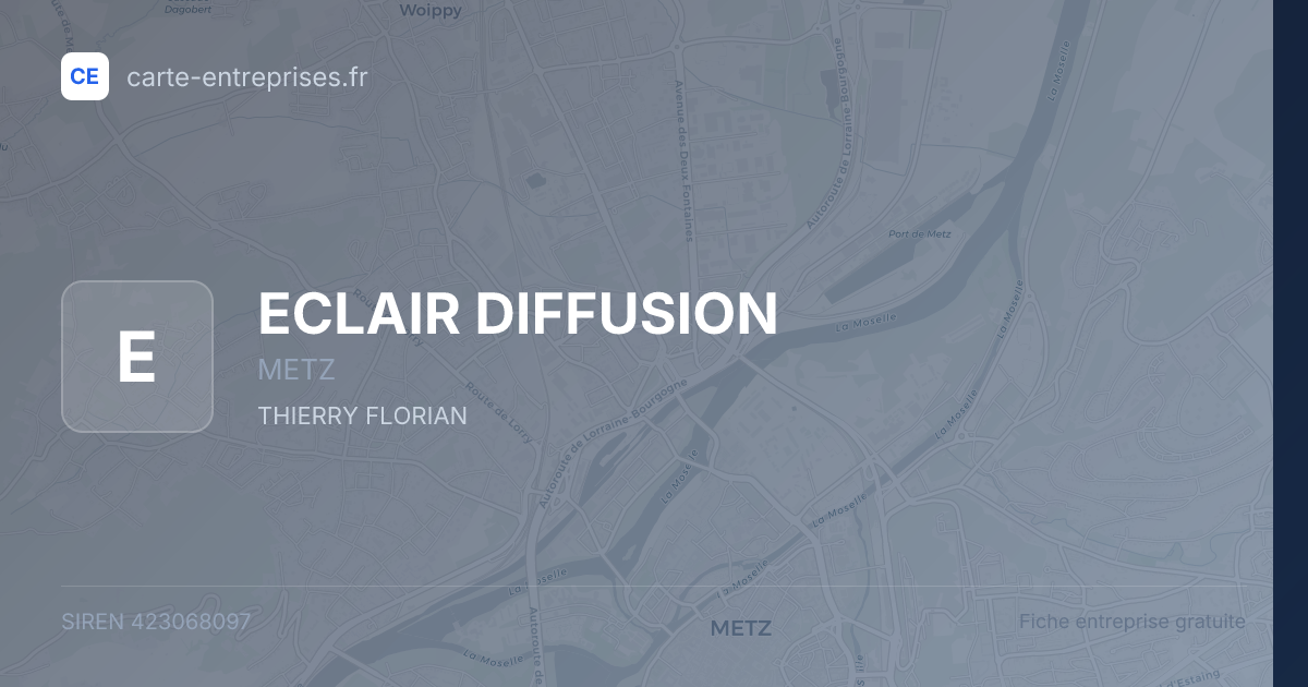 ECLAIR DIFFUSION — 423068097 — fiche entreprise