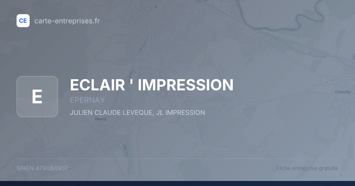 ECLAIR ' IMPRESSION — 479084907 — fiche entreprise