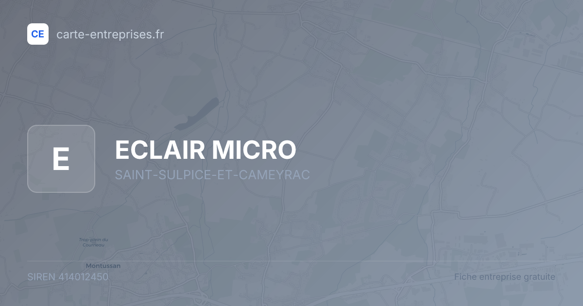 ECLAIR MICRO — 414012450 — fiche entreprise