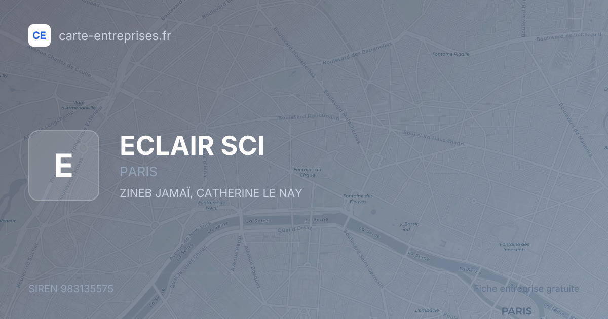ECLAIR SCI — 983135575 — fiche entreprise