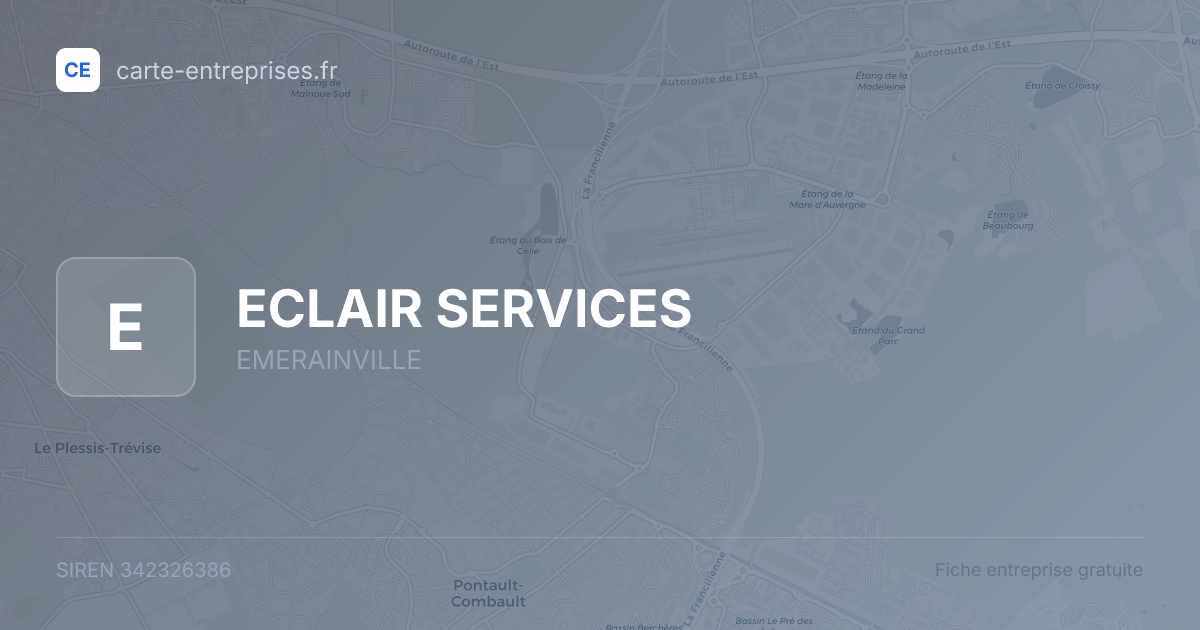 ECLAIR SERVICES — 342326386 — fiche entreprise
